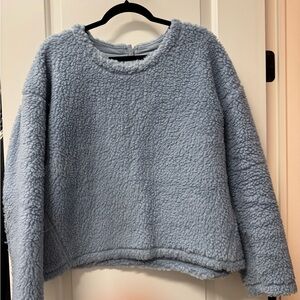 lululemon athletica Light Blue Fleece Sweater